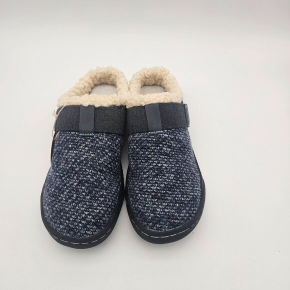 JSport Memory Foam Adjustable Closure Blue Slip On Slippers Womens Sz 6.5 NEW - Picture 4 of 7